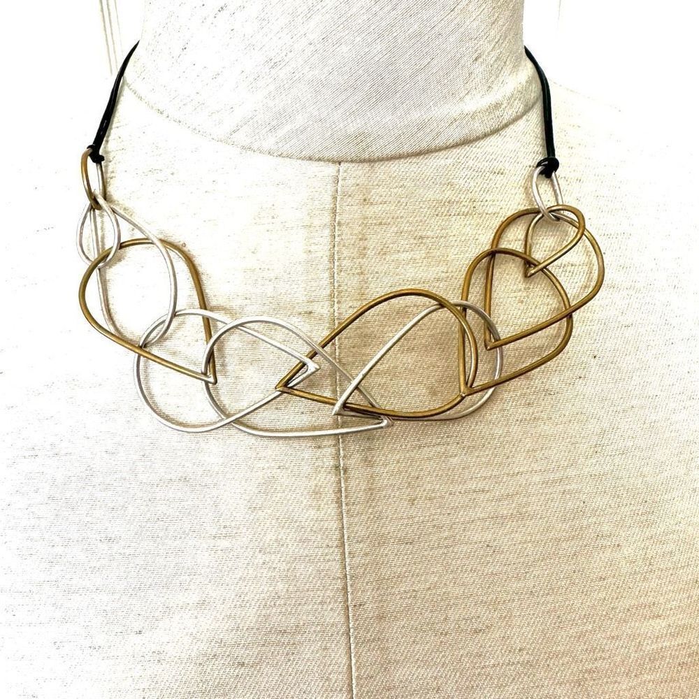 Lena Bernard two tone necklace